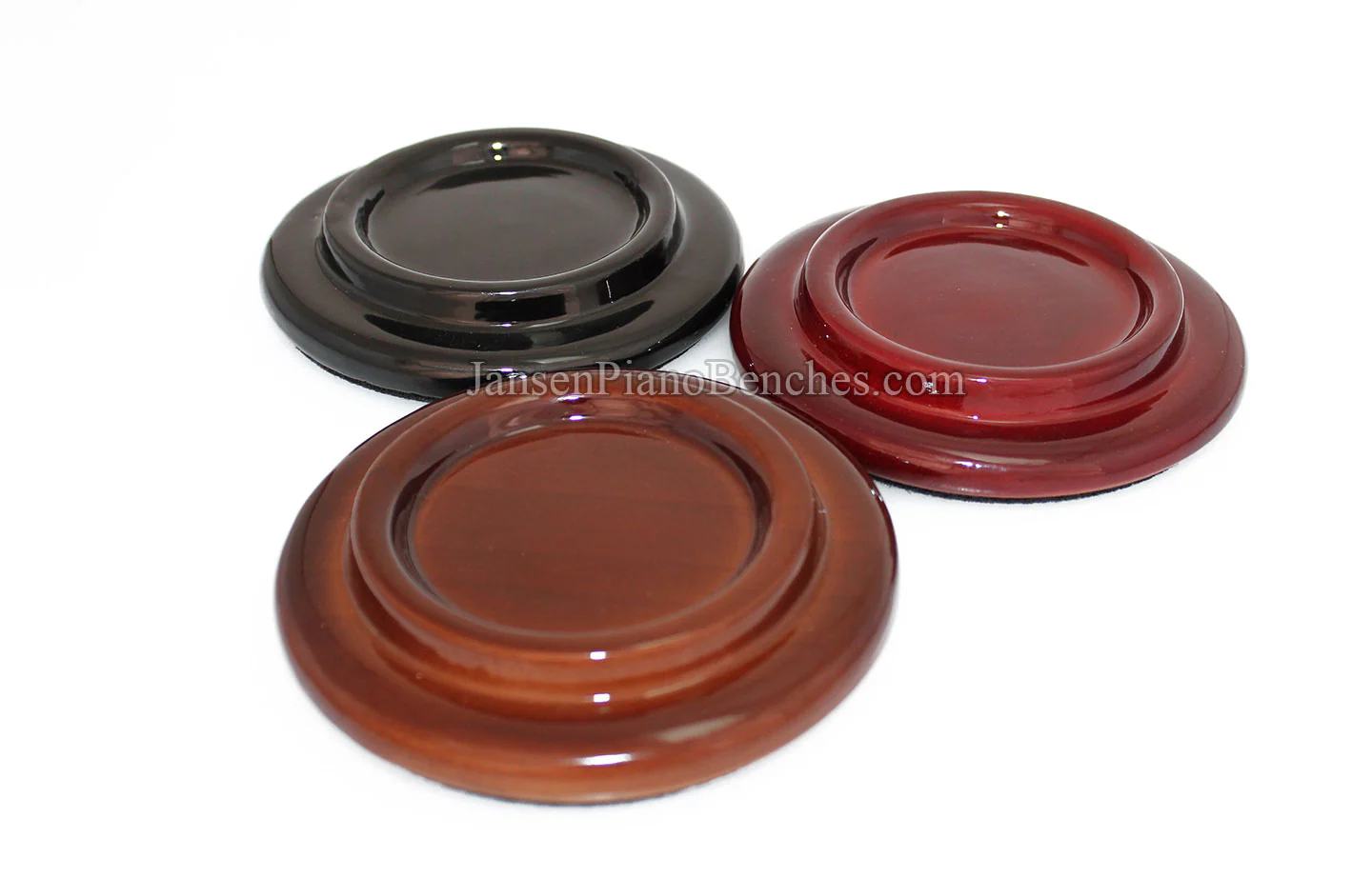 5" Hardwood Piano Caster Cups - Satin or High Gloss - Image 29
