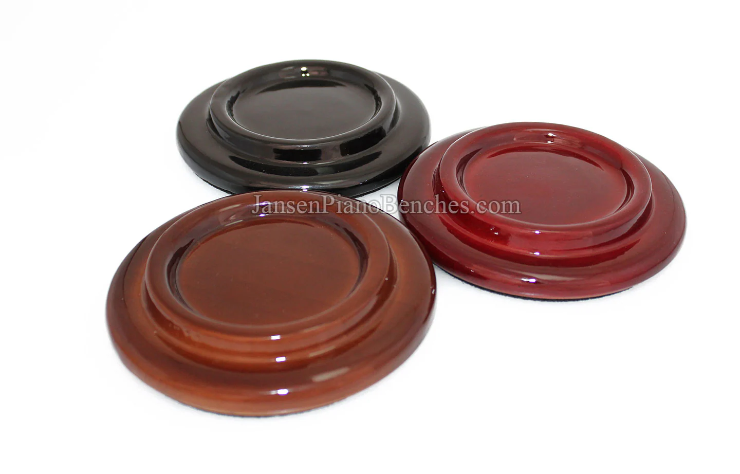 5" Hardwood Piano Caster Cups - Satin or High Gloss - Image 30