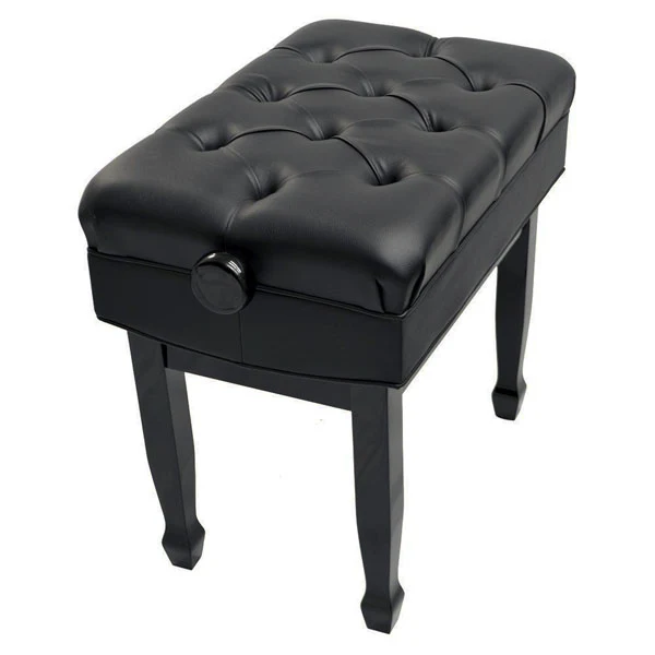 Adjustable Artist Piano Bench - Extra Thick Padding - Image 2