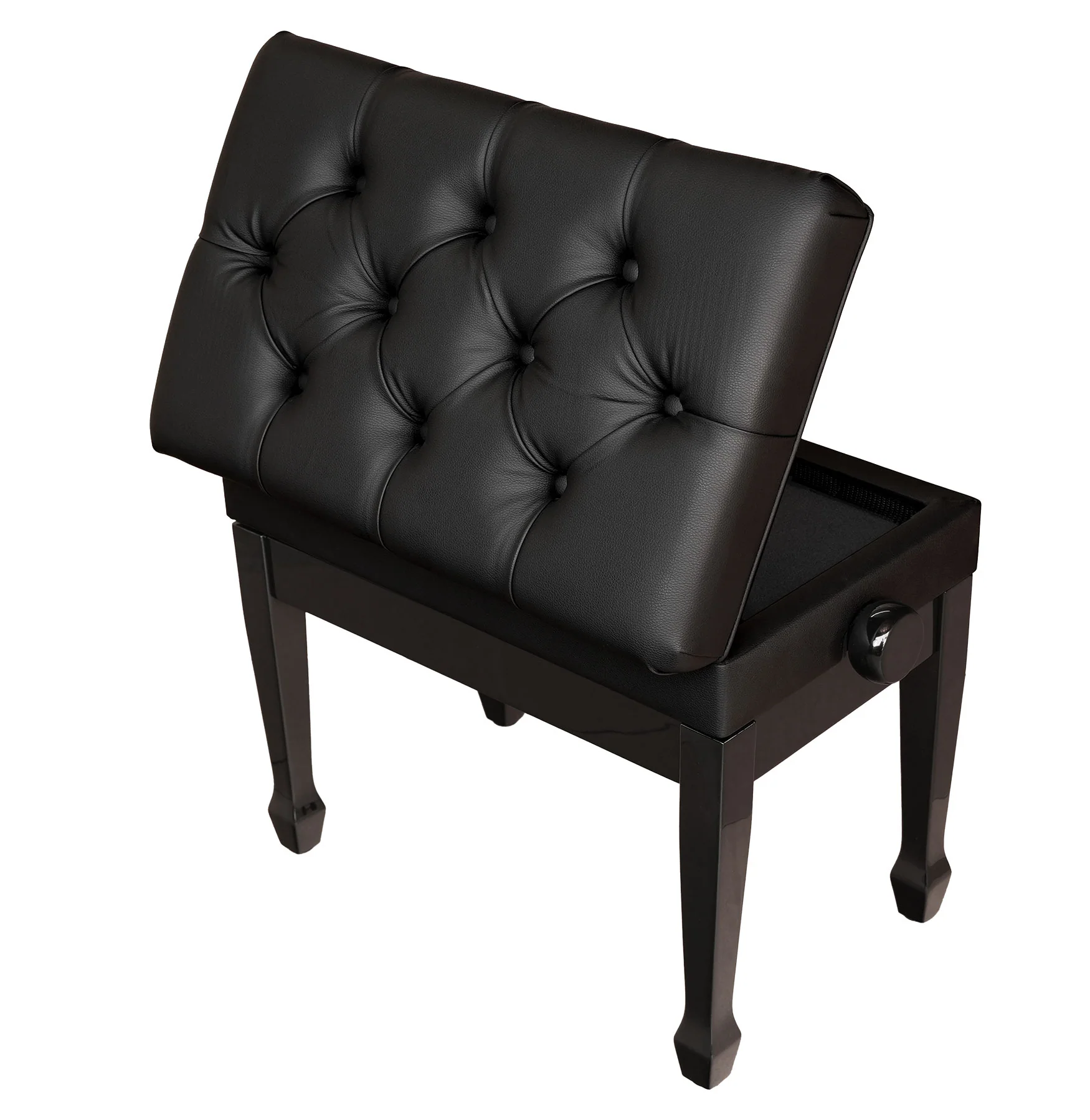 Adjustable Height Piano Bench with Sheet Music Storage - Image 4