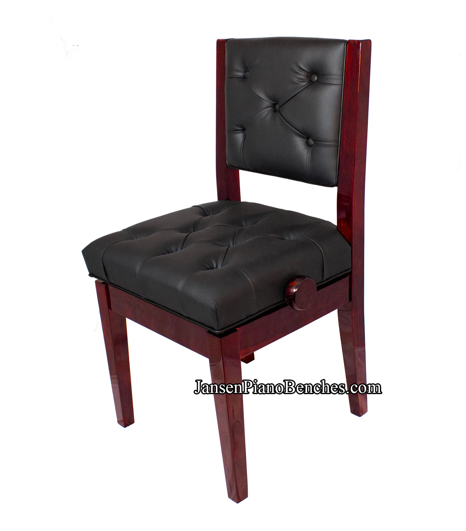 Adjustable Piano Chair with Diamond Tufted Padding - Image 3