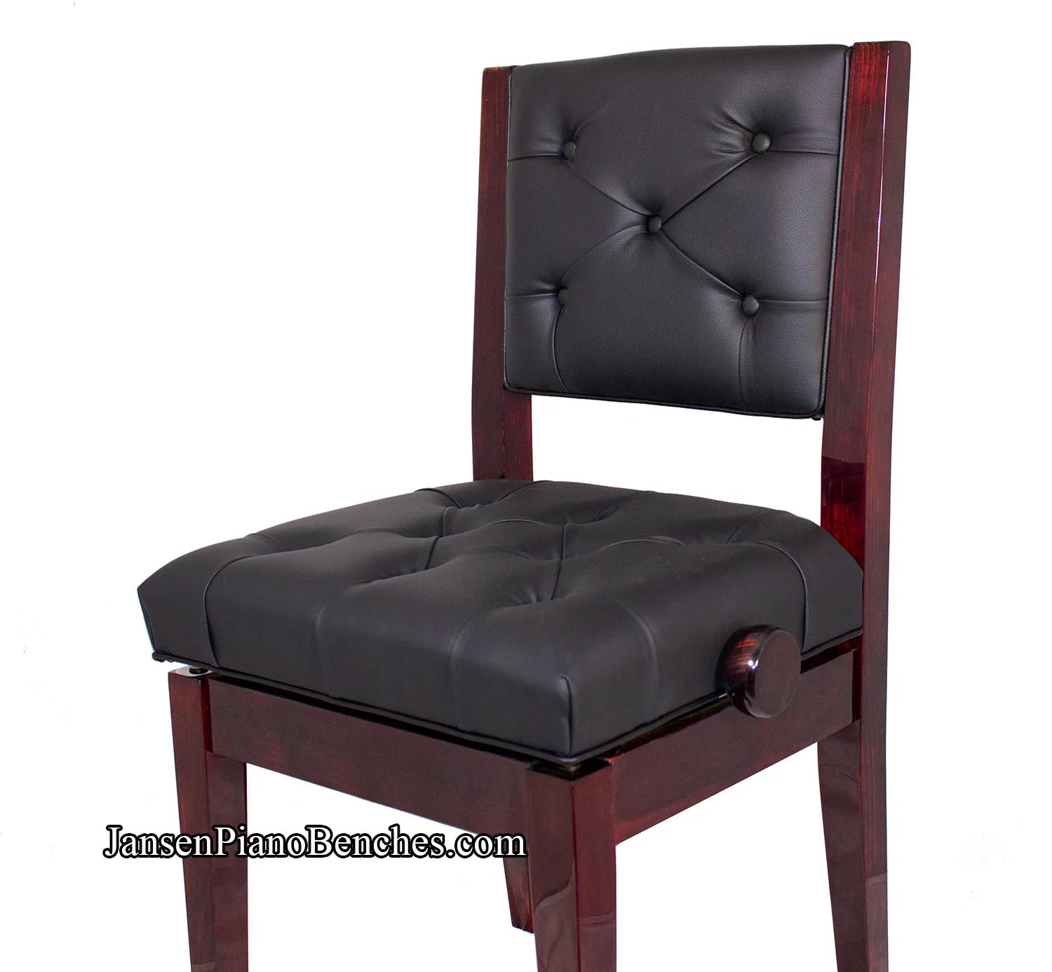 Adjustable Piano Chair with Diamond Tufted Padding - Image 4