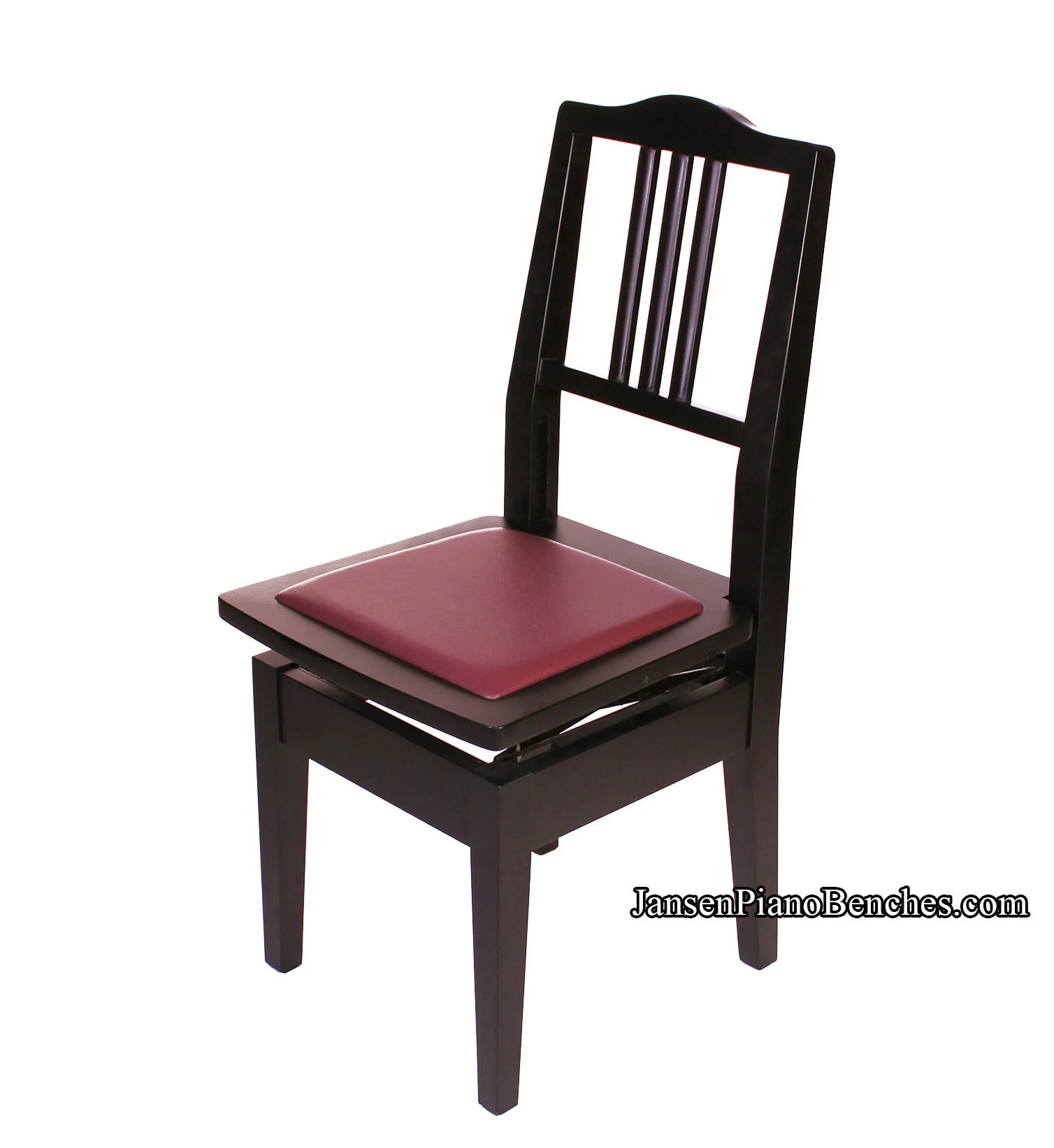 Adjustable Piano Chair - Wood Back - Image 10