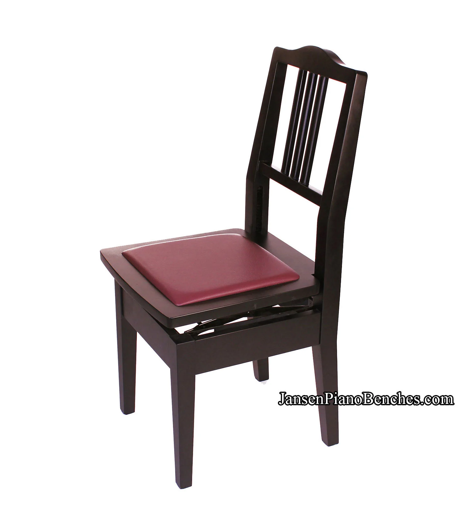 Adjustable Piano Chair - Wood Back - Image 11