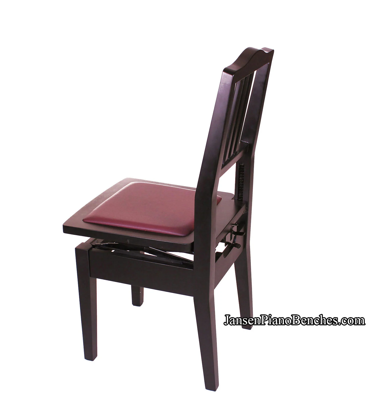 Adjustable Piano Chair - Wood Back - Image 14