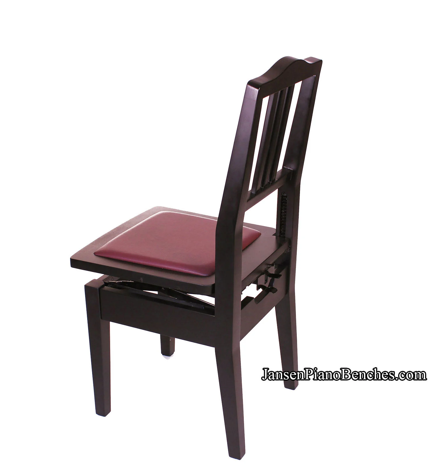 Adjustable Piano Chair - Wood Back - Image 15
