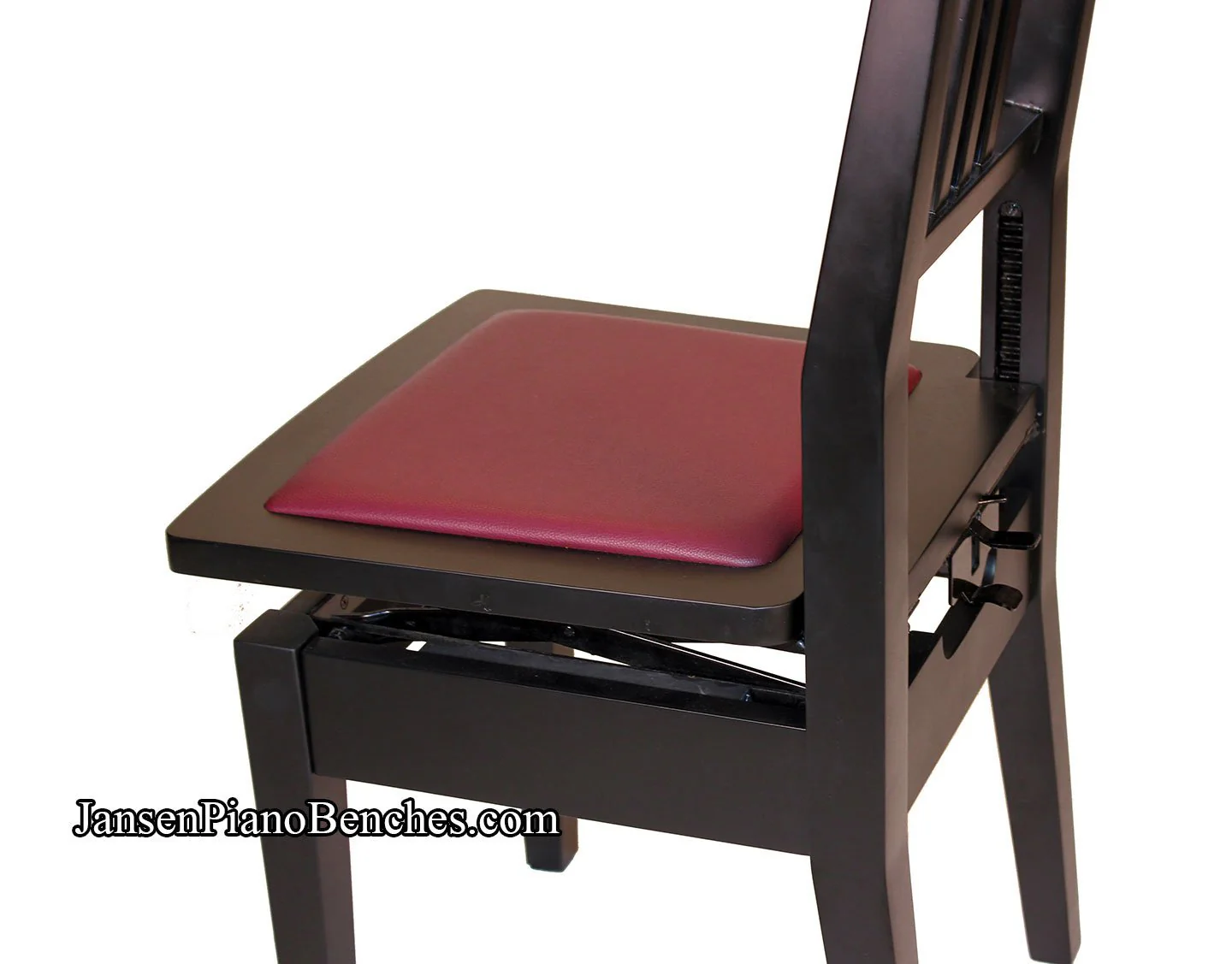 Adjustable Piano Chair - Wood Back - Image 5
