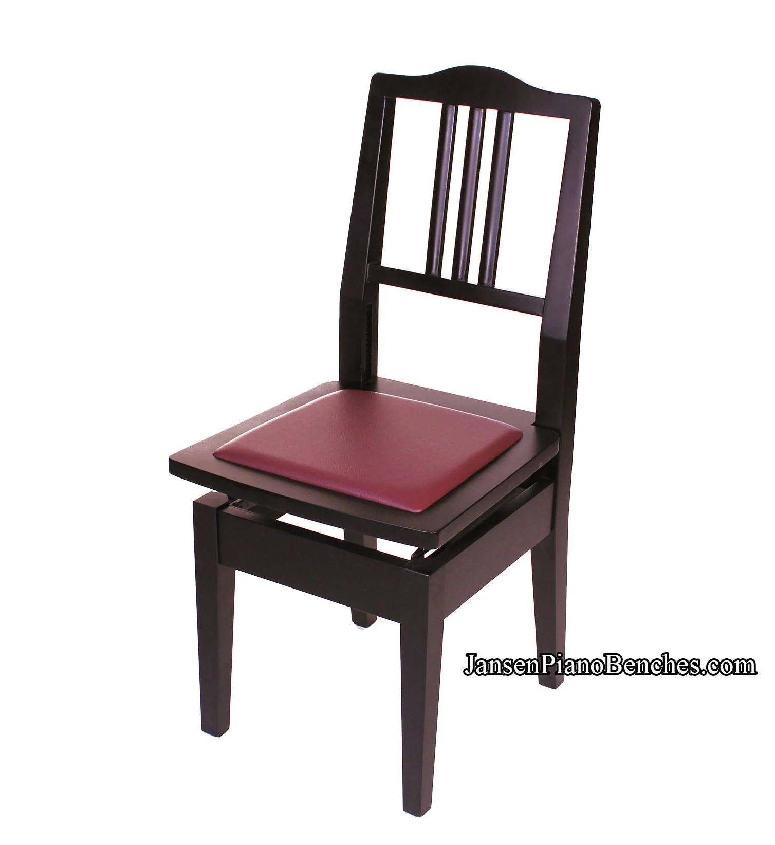 Adjustable Piano Chair - Wood Back - Image 9