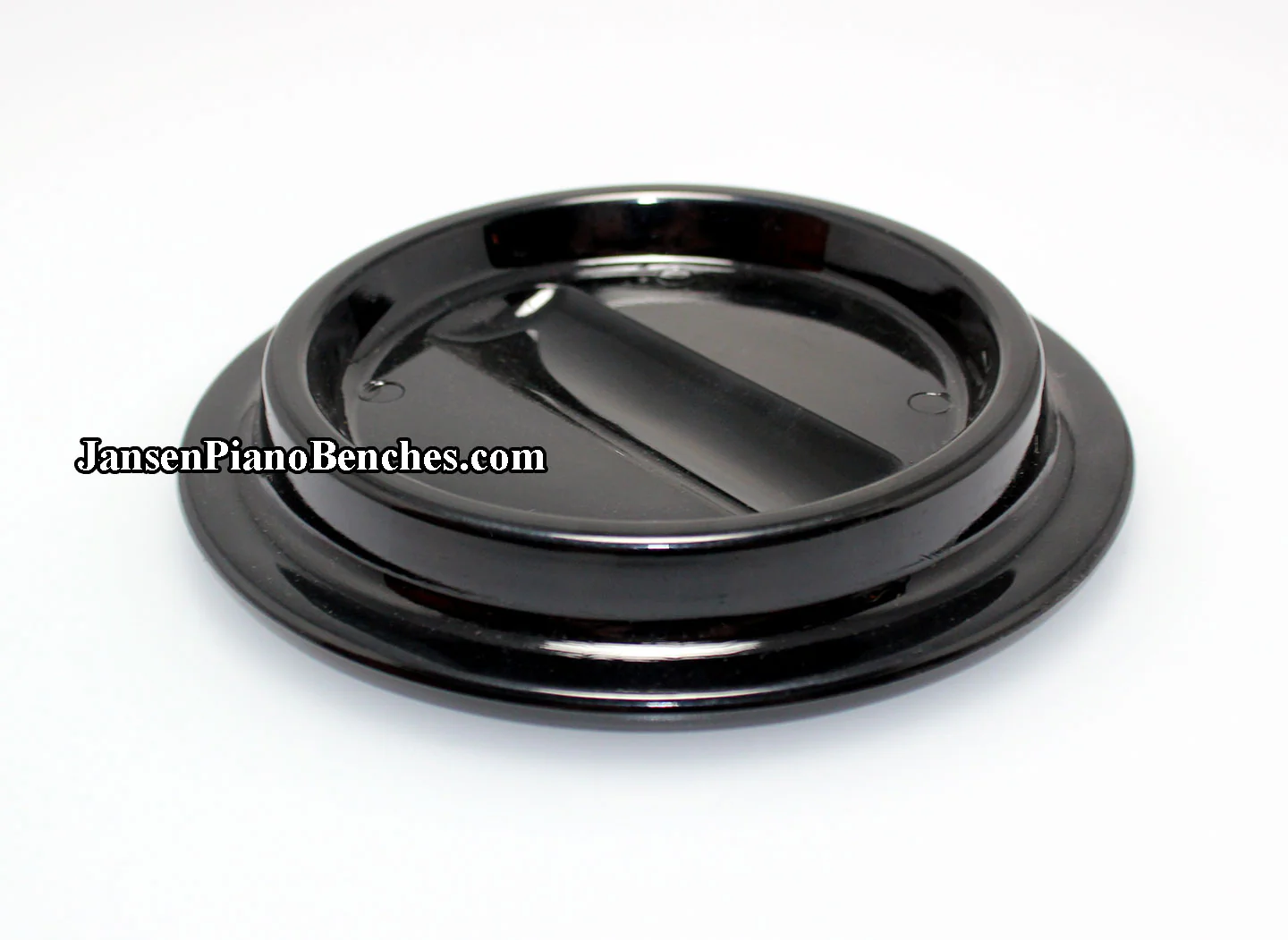 Black Lucite Piano Caster Cups 4-1/2" - Image 3