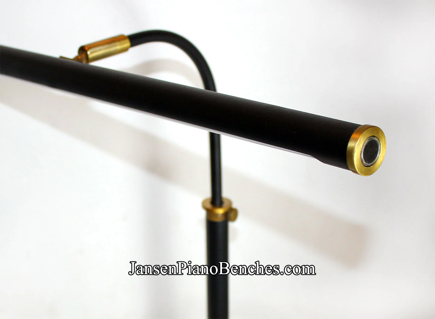 Black with Brass Accents LED Piano Lamp 19.5" Shade - Open Box Item - Image 3