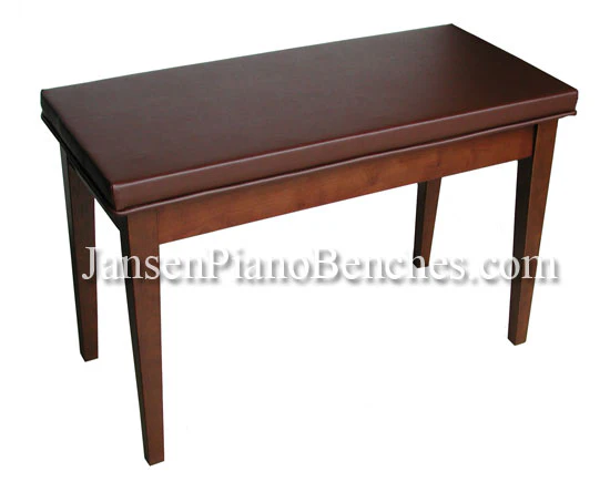 Box Top Upholstered Piano Bench - Image 4