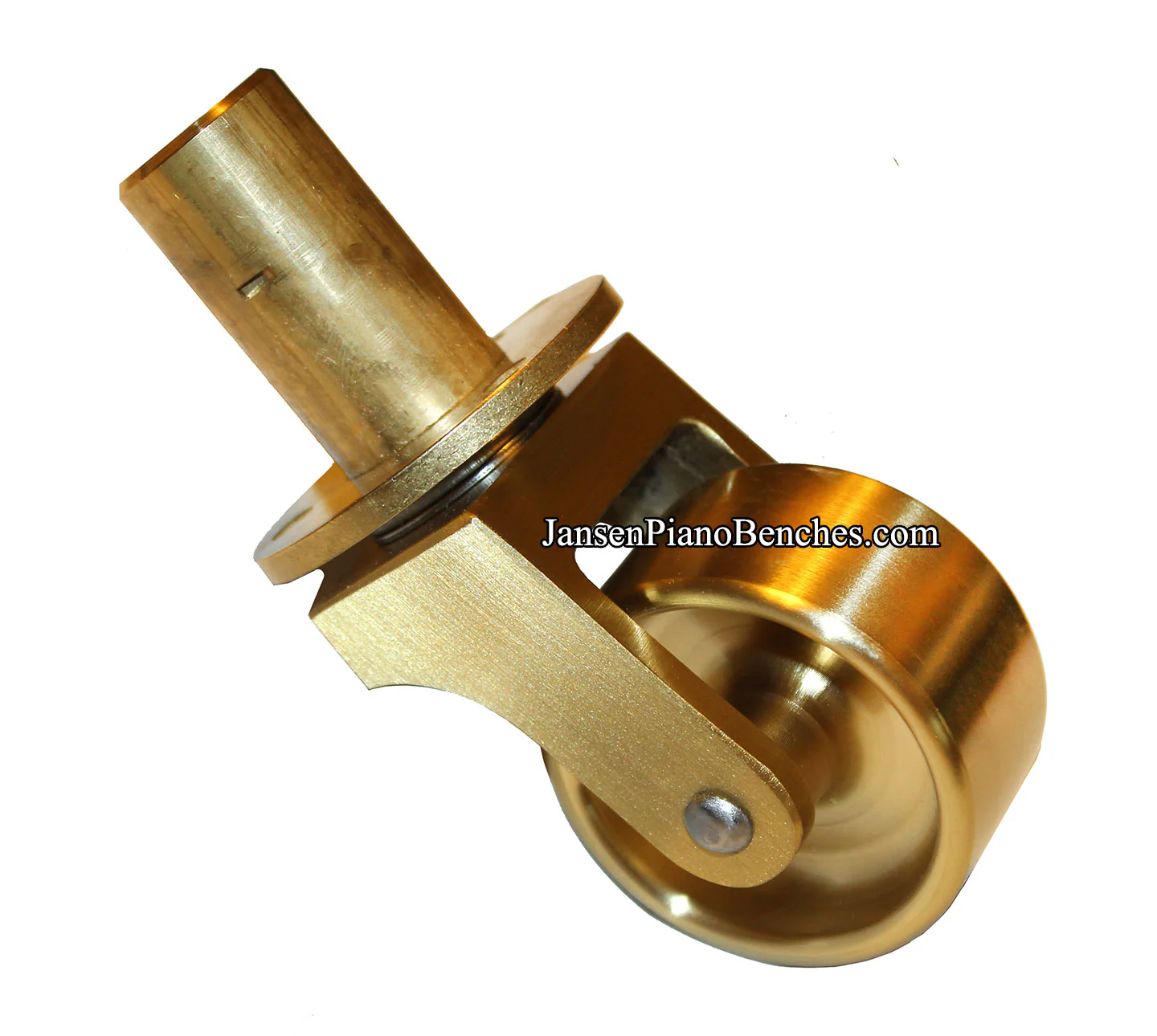Brass Grand Piano Wheels 1" Width