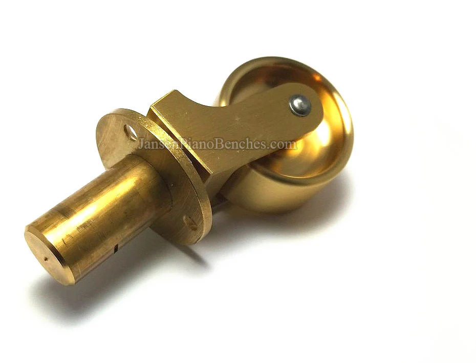 Brass Grand Piano Wheels 1" Width - Image 11