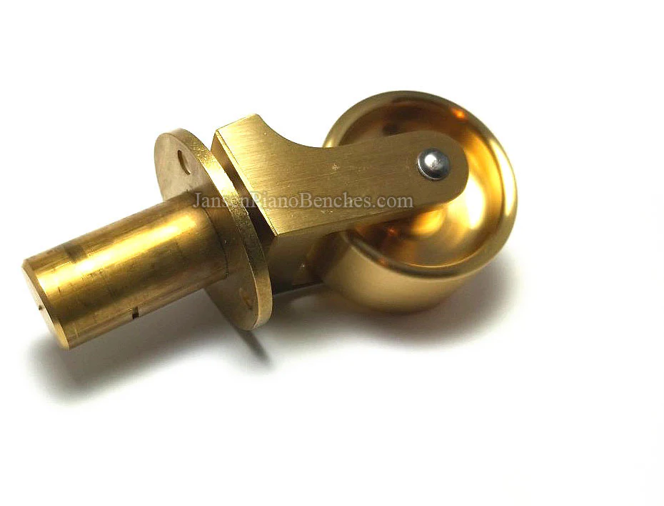 Brass Grand Piano Wheels 1" Width - Image 12