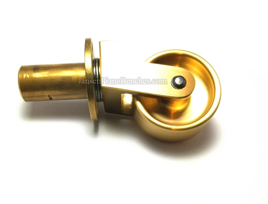 Brass Grand Piano Wheels 1" Width - Image 14