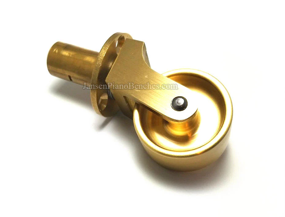 Brass Grand Piano Wheels 1" Width - Image 16