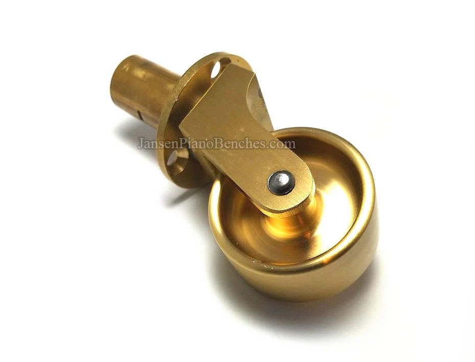 Brass Grand Piano Wheels 1" Width - Image 17
