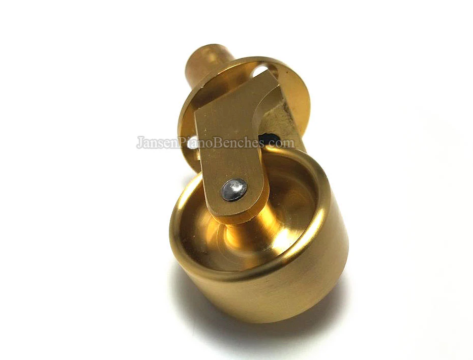 Brass Grand Piano Wheels 1" Width - Image 19