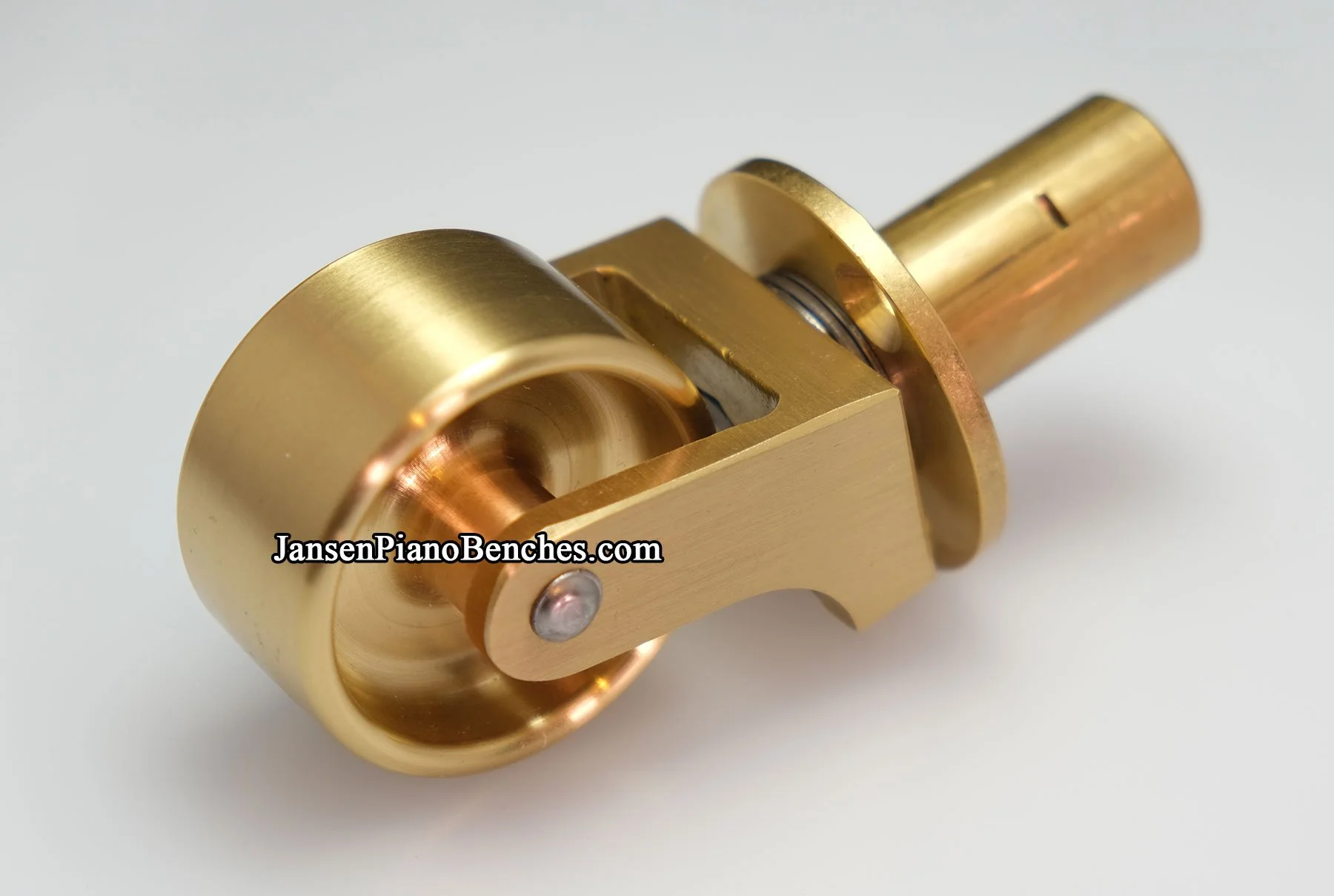 Brass Grand Piano Wheels 1" Width - Image 2