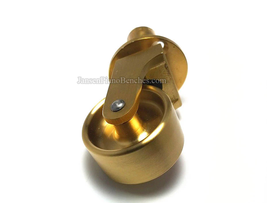 Brass Grand Piano Wheels 1" Width - Image 20