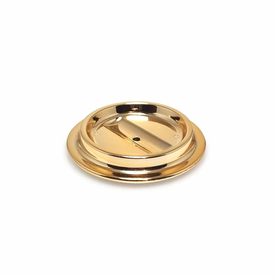 Brass Lucite Piano Caster Cup - Image 10