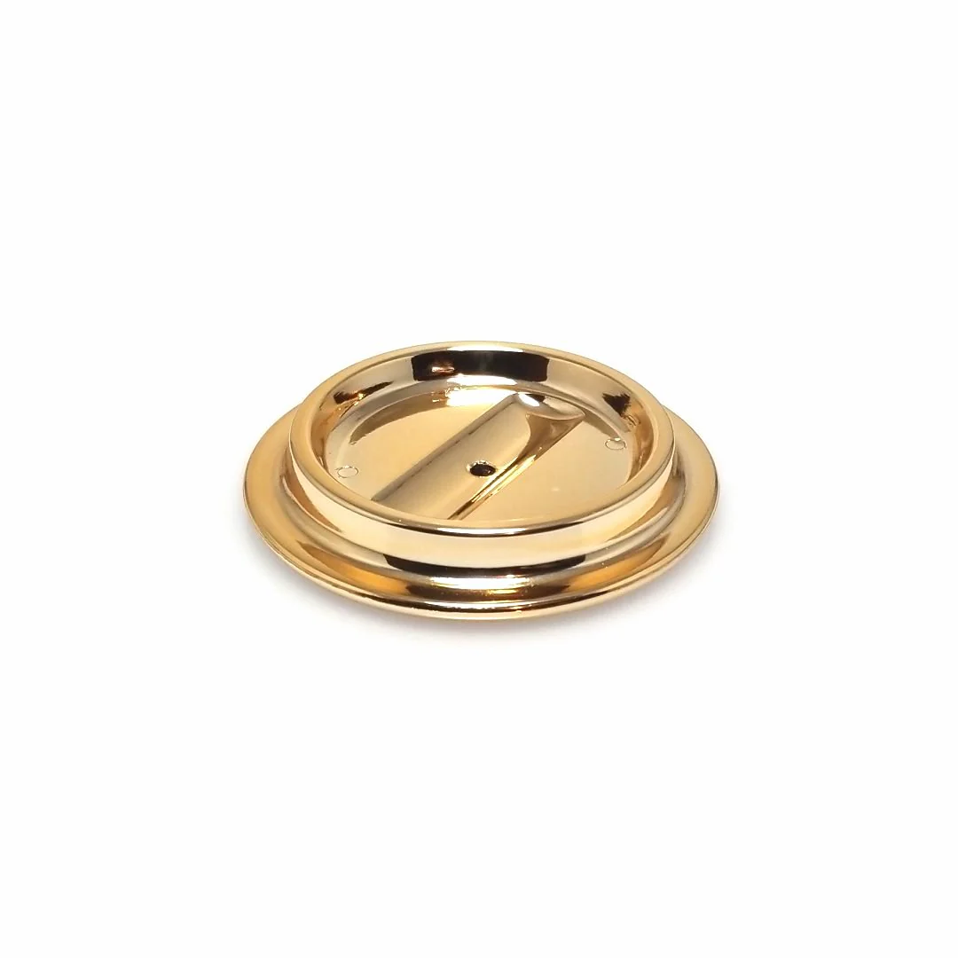 Brass Lucite Piano Caster Cup - Image 15