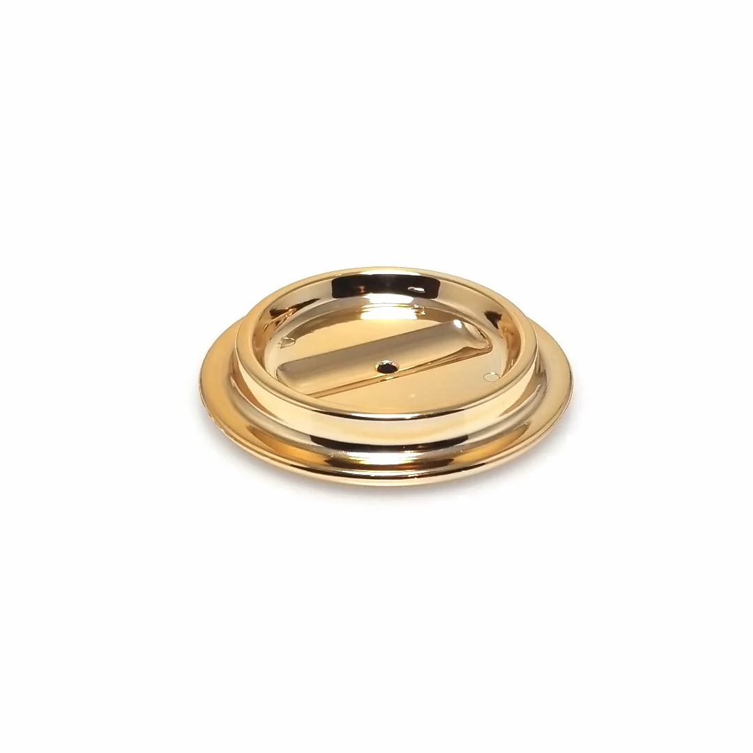 Brass Lucite Piano Caster Cup - Image 17