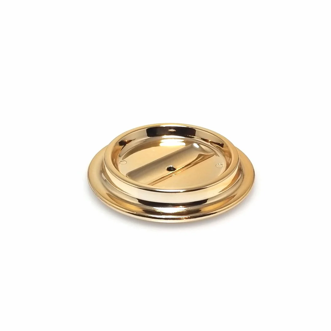 Brass Lucite Piano Caster Cup - Image 28