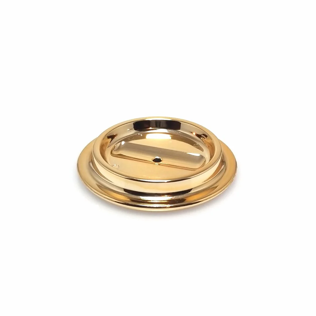 Brass Lucite Piano Caster Cup - Image 8