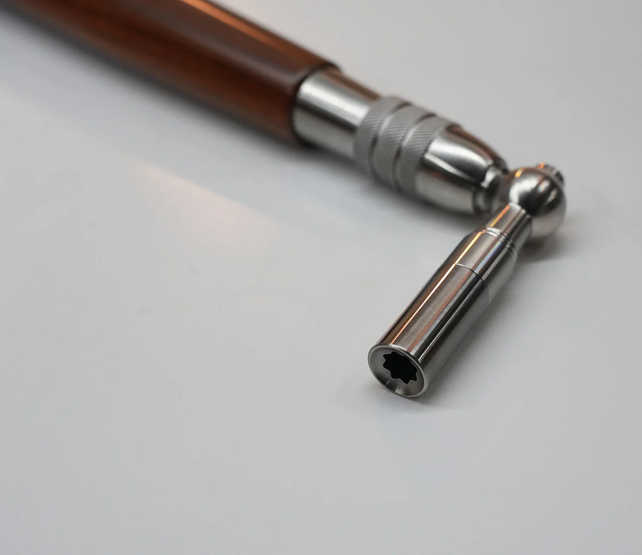 Classic Rosewood Piano Tuning Lever – Steel Shaft Tuning Hammer - Image 3