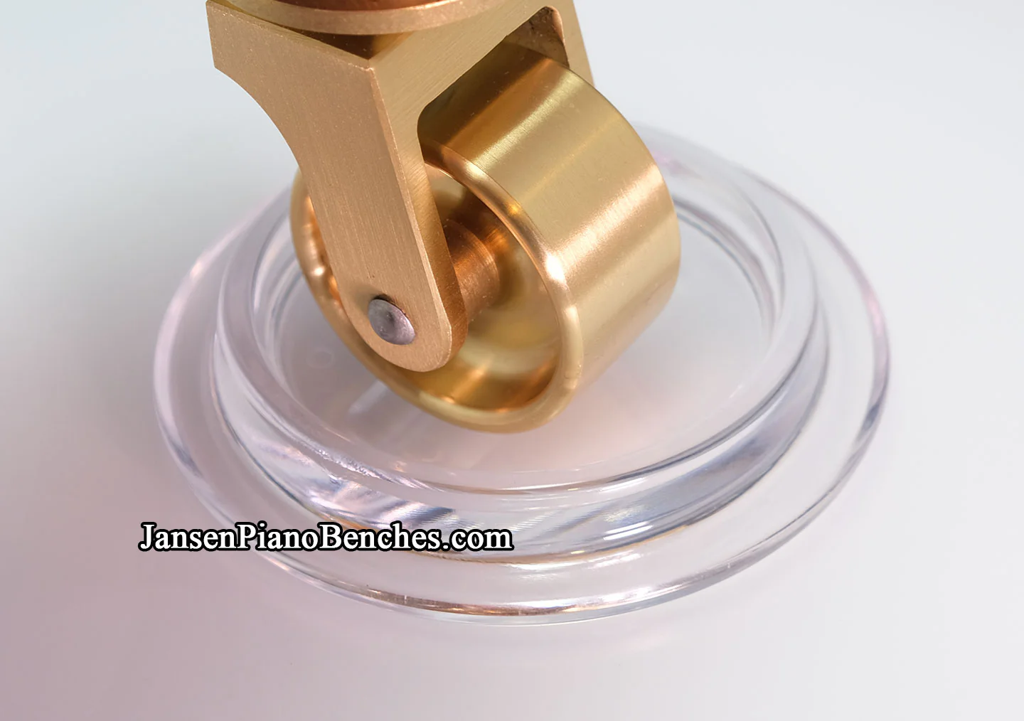 Clear Lucite Piano Caster Cups 4-1/2" - Image 2
