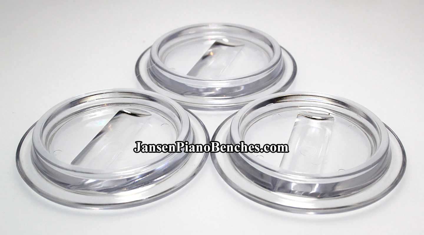 Clear Lucite Piano Caster Cups 4-1/2" - Image 5