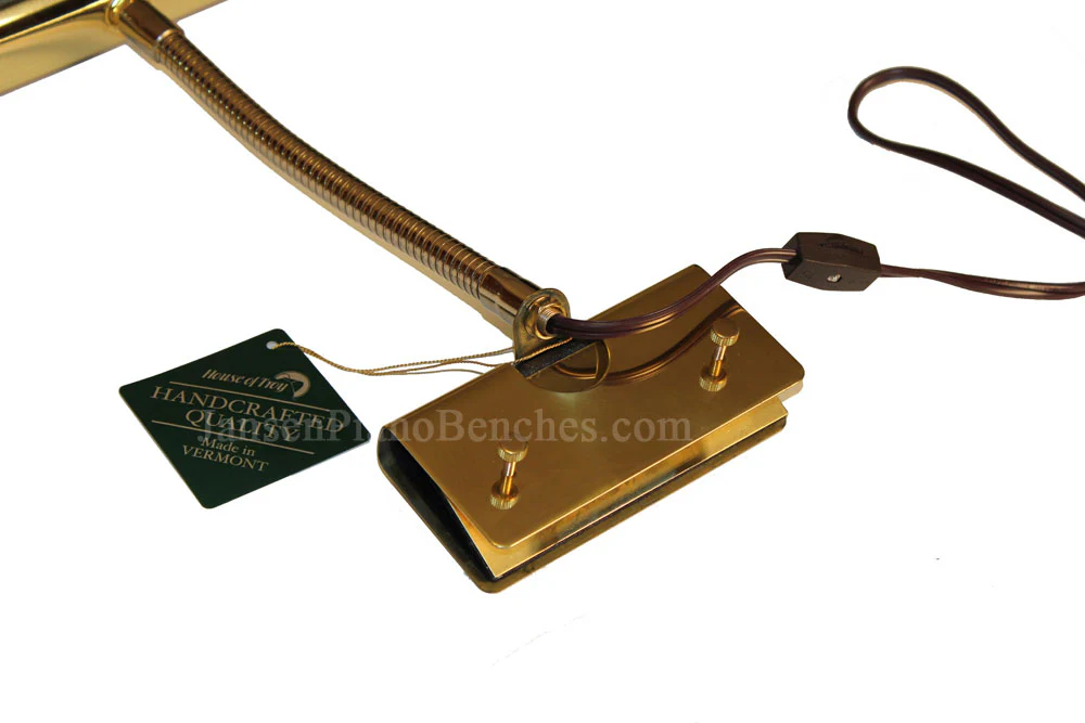 14" House of Troy Solid Brass Clip-on Piano Lamp - Image 5