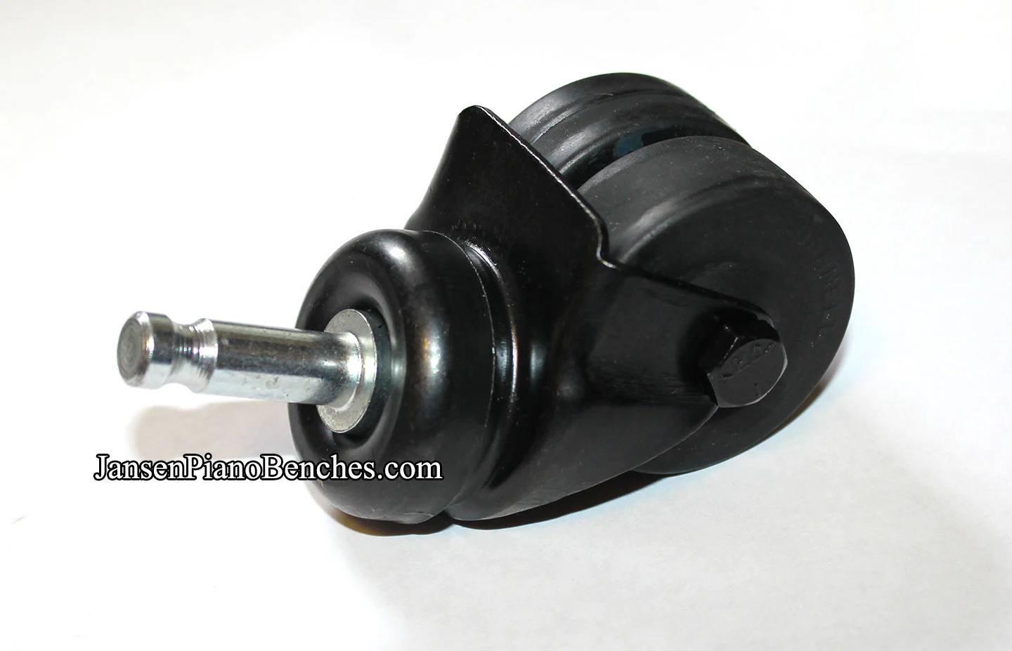 Darnell Double Wheel Piano Casters - Dual Rubber Wheels - Image 2