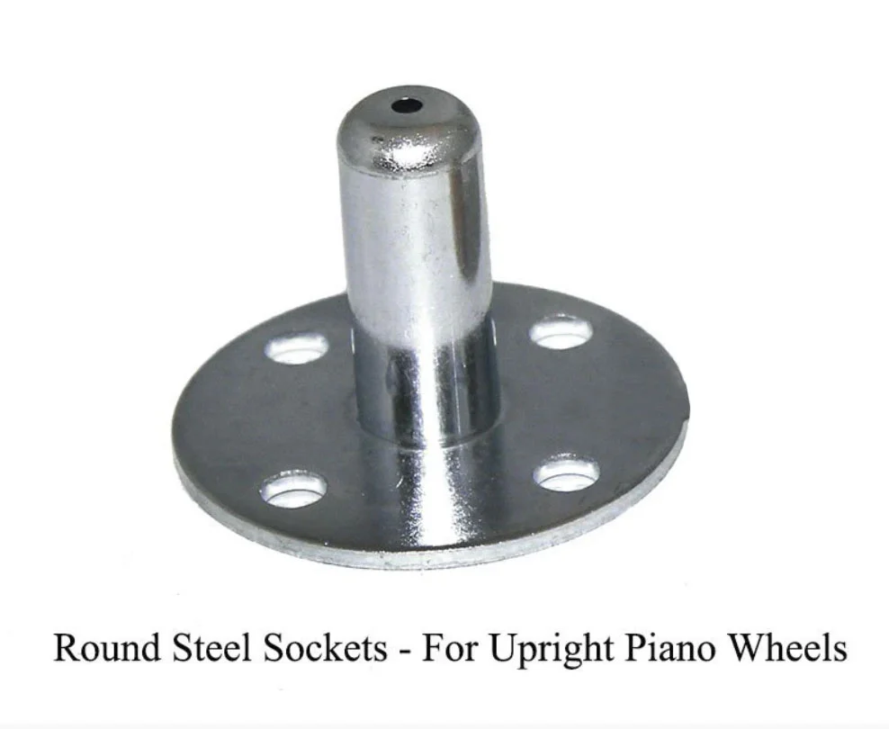 Darnell Double Wheel Piano Casters - Dual Rubber Wheels - Image 5