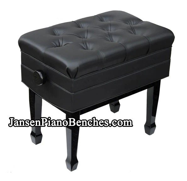 Deluxe Adjustable Piano Bench with Music Storage Compartment - Image 3