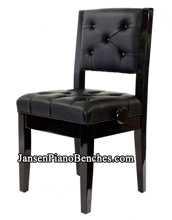 Diamond Tufted Adjustable Piano Chair - Open Box