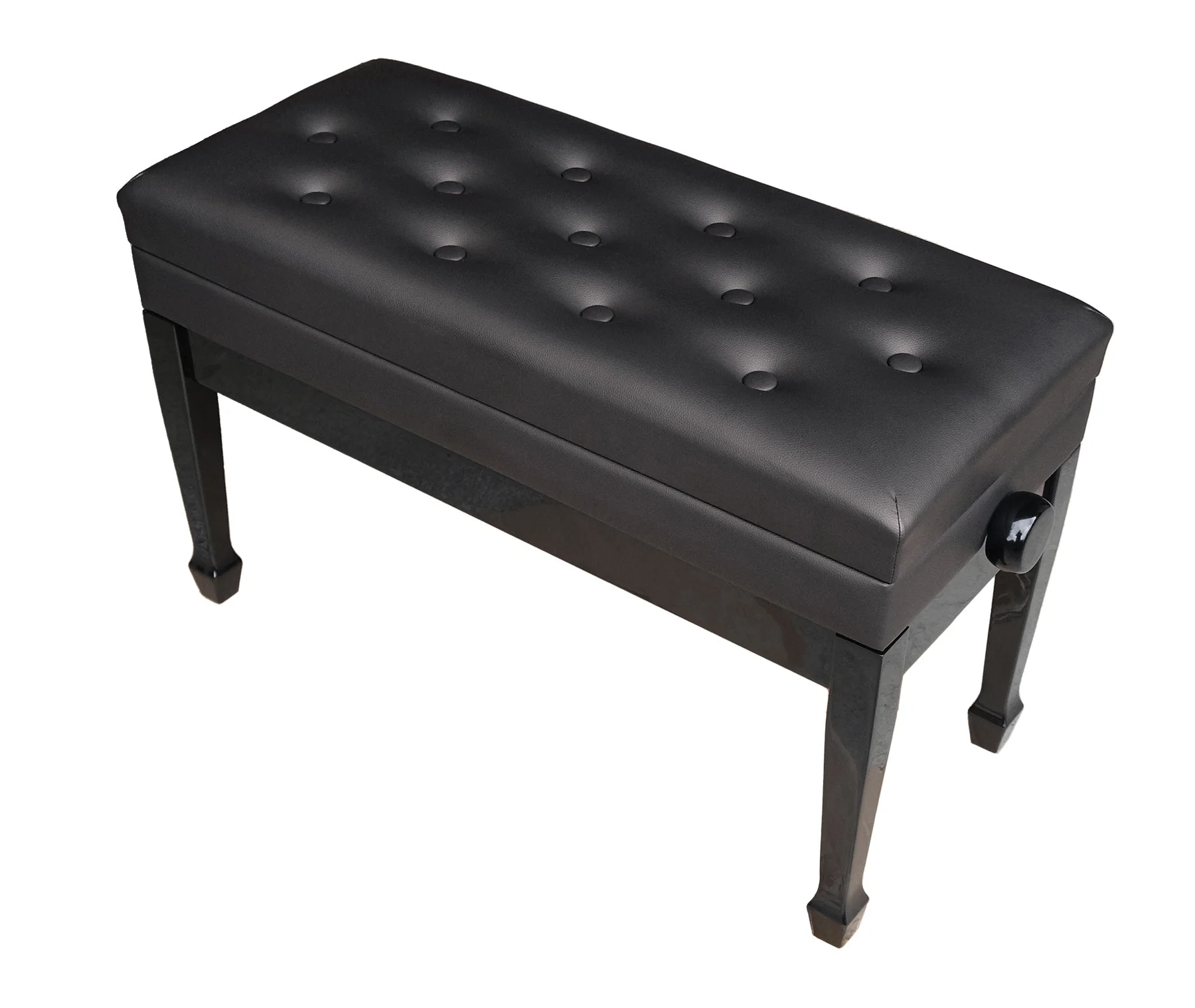 Duet Adjustable Height Piano Bench with Sheet Music Storage