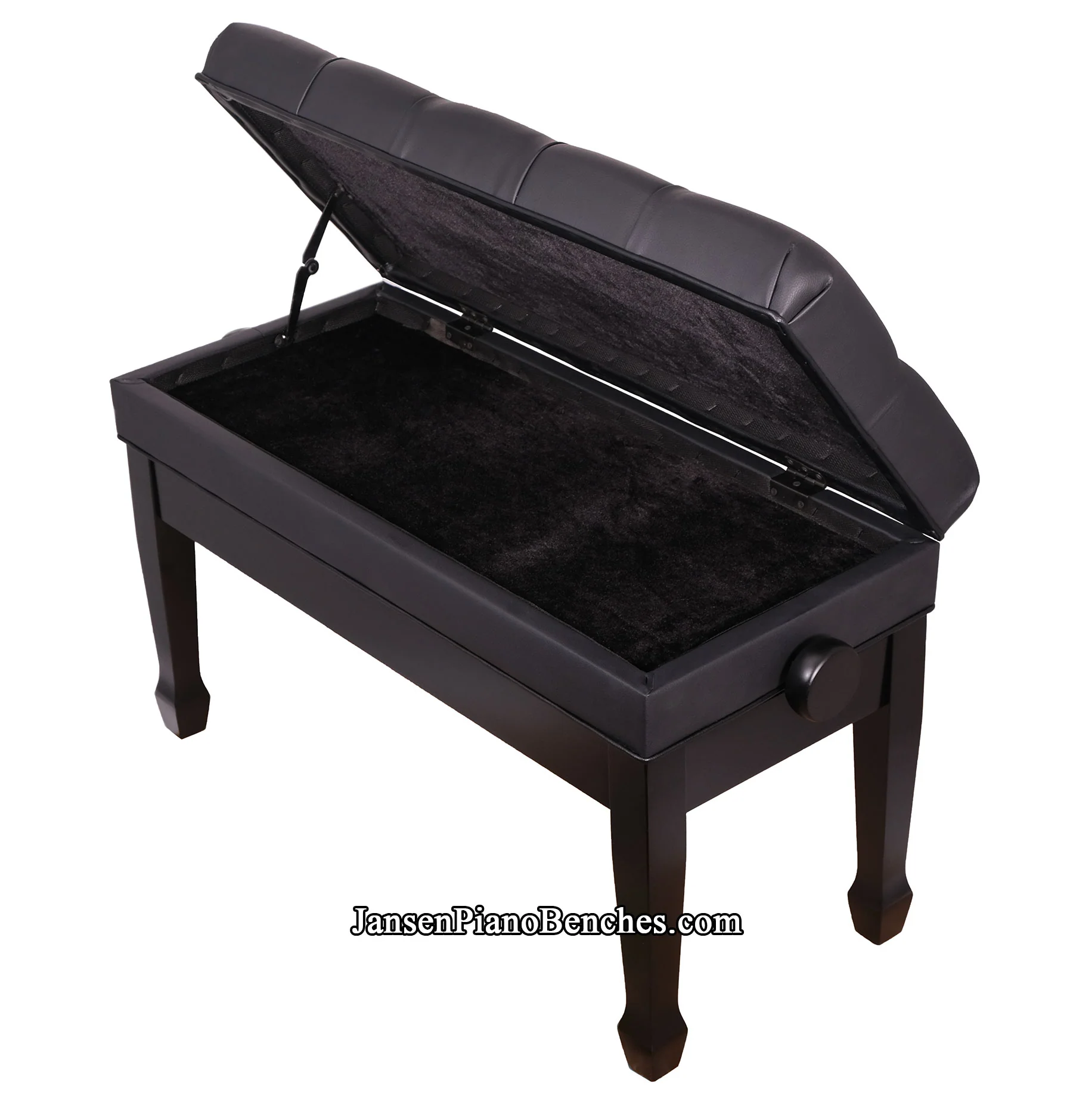 Duet Adjustable Piano Bench with Music Storage Compartment - Image 3