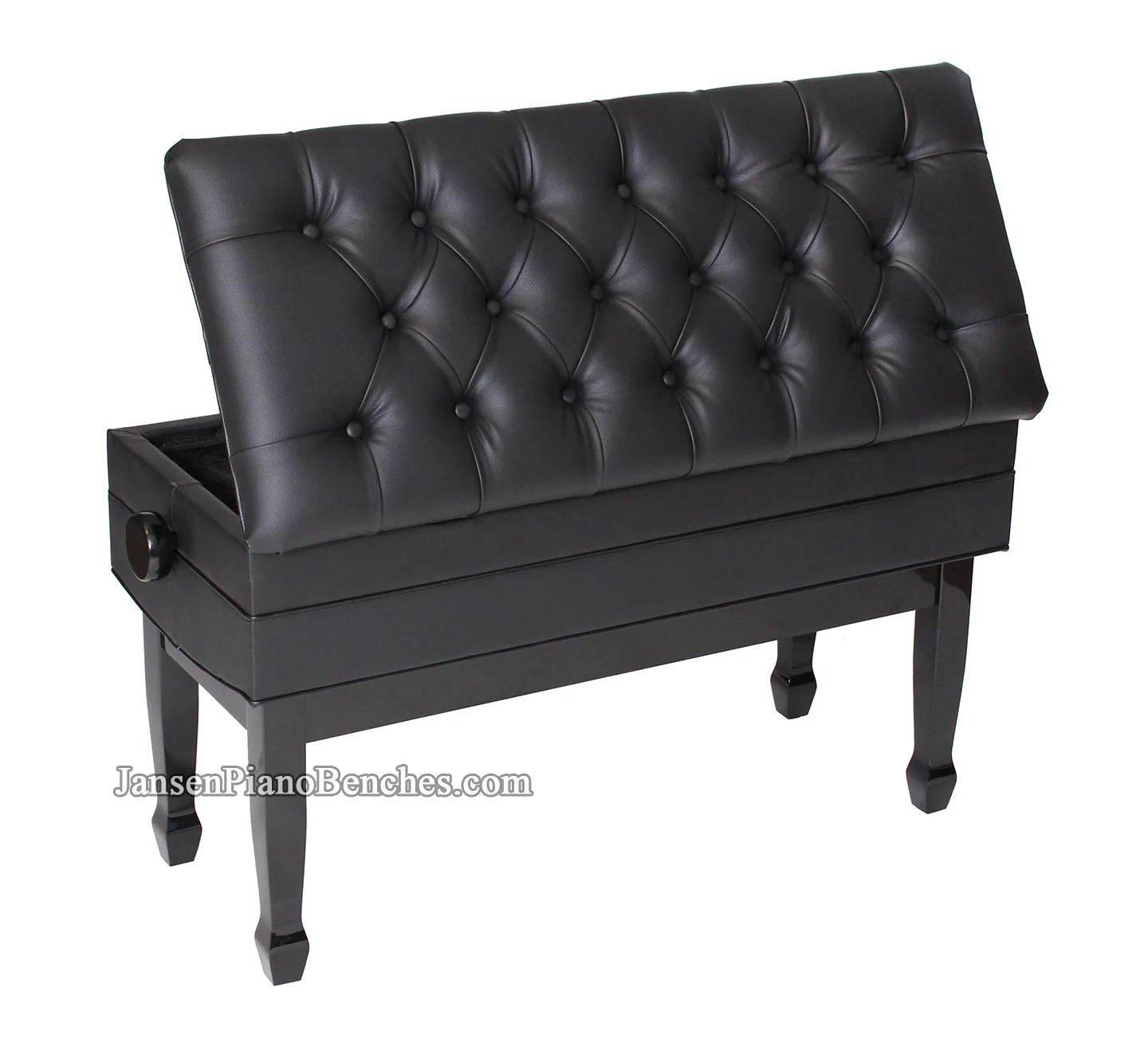 Duet Artist Piano Bench with Storage Compartment - Image 3