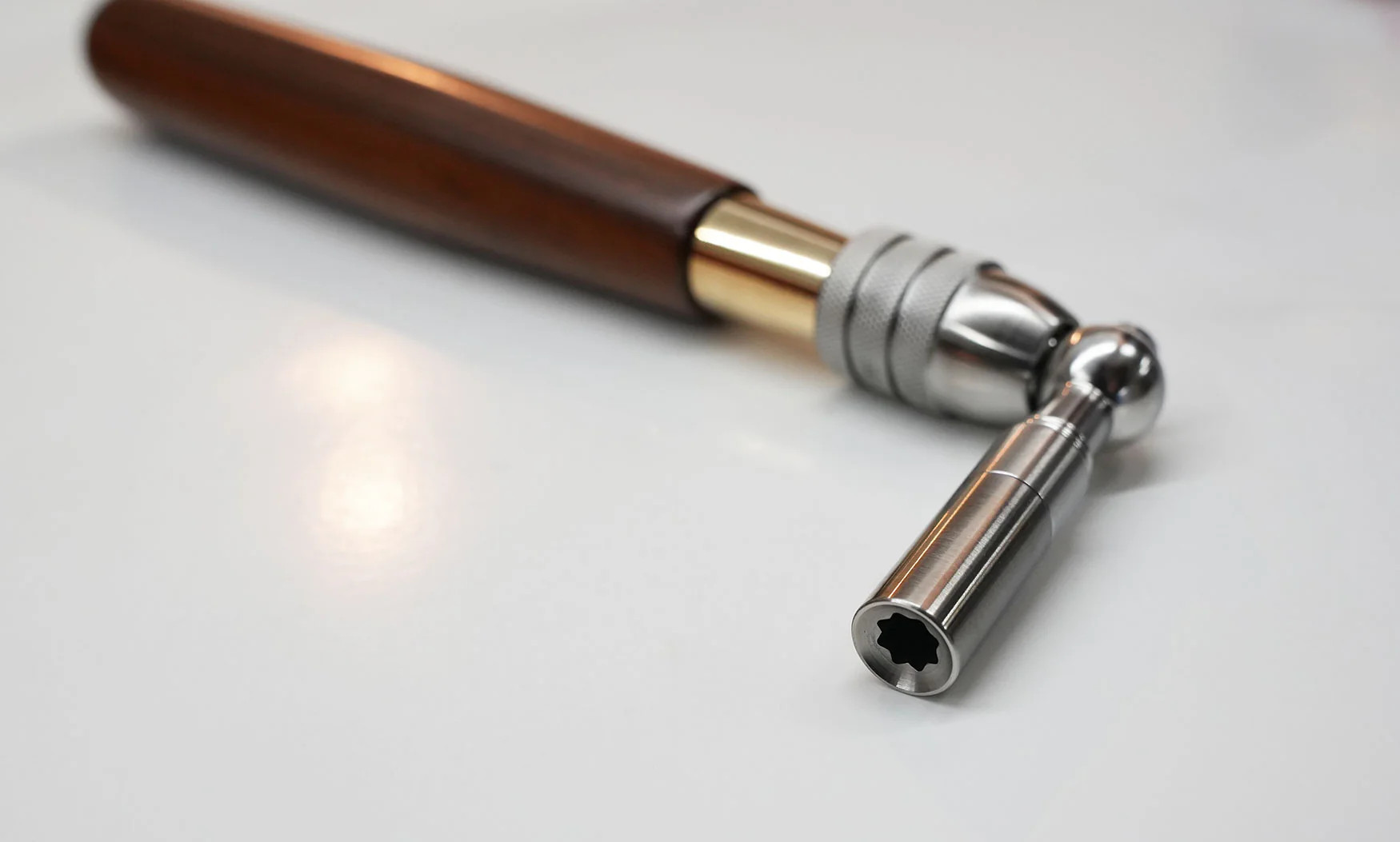 Extension Rosewood Piano Tuning Lever — Adjustable 11.5" to 17" - Image 5
