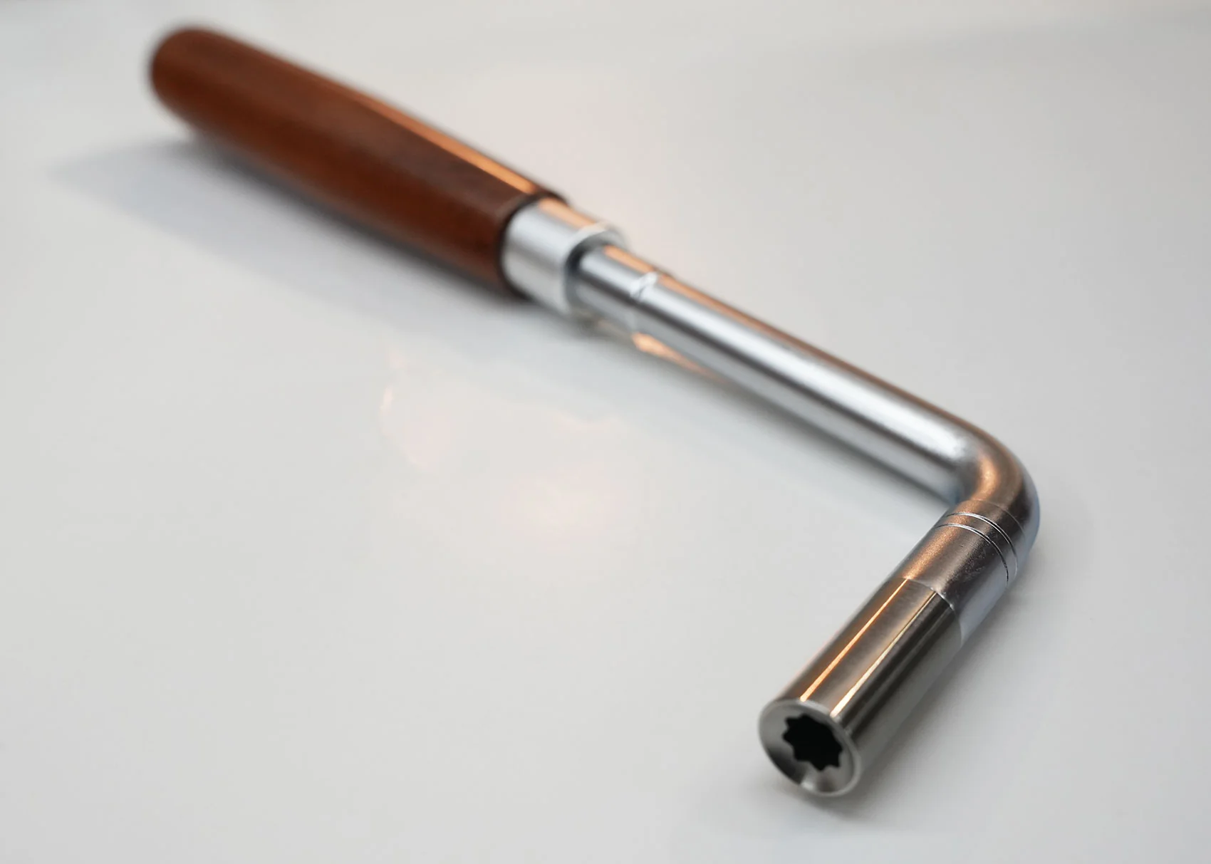 Gooseneck Rosewood Piano Tuning Lever - Image 3