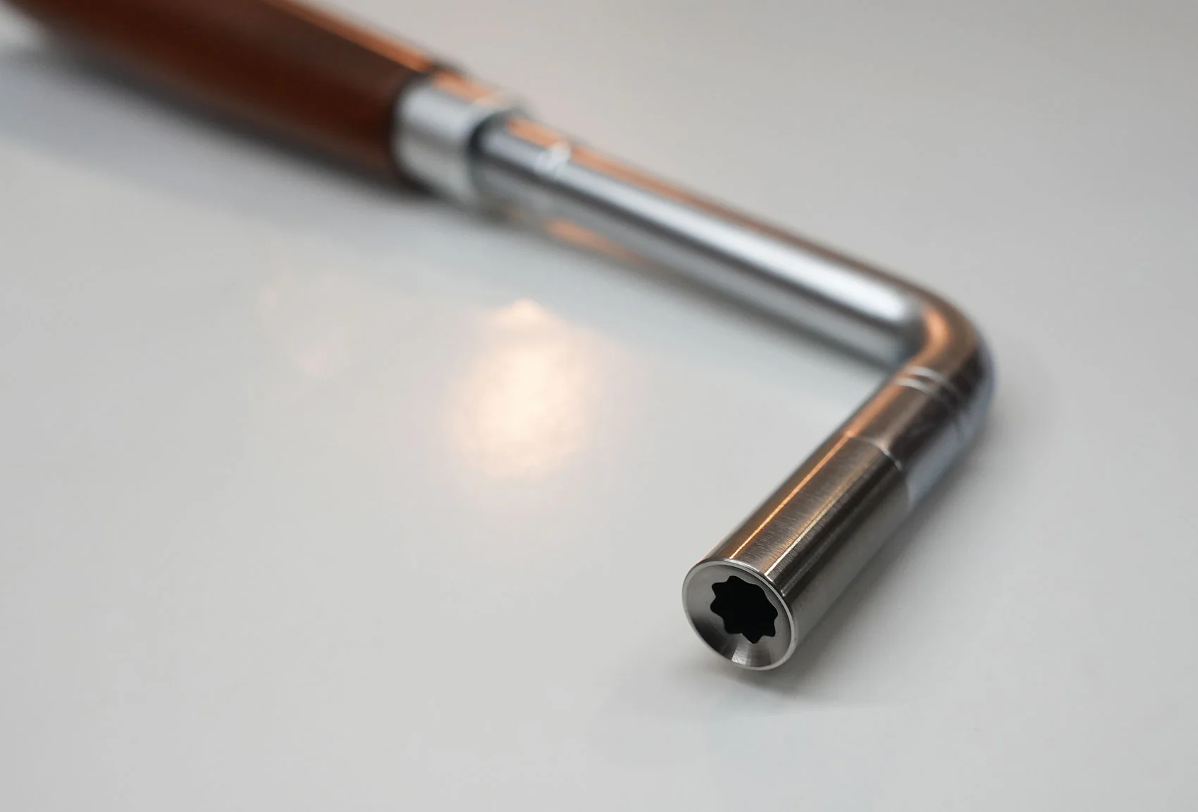 Gooseneck Rosewood Piano Tuning Lever - Image 4