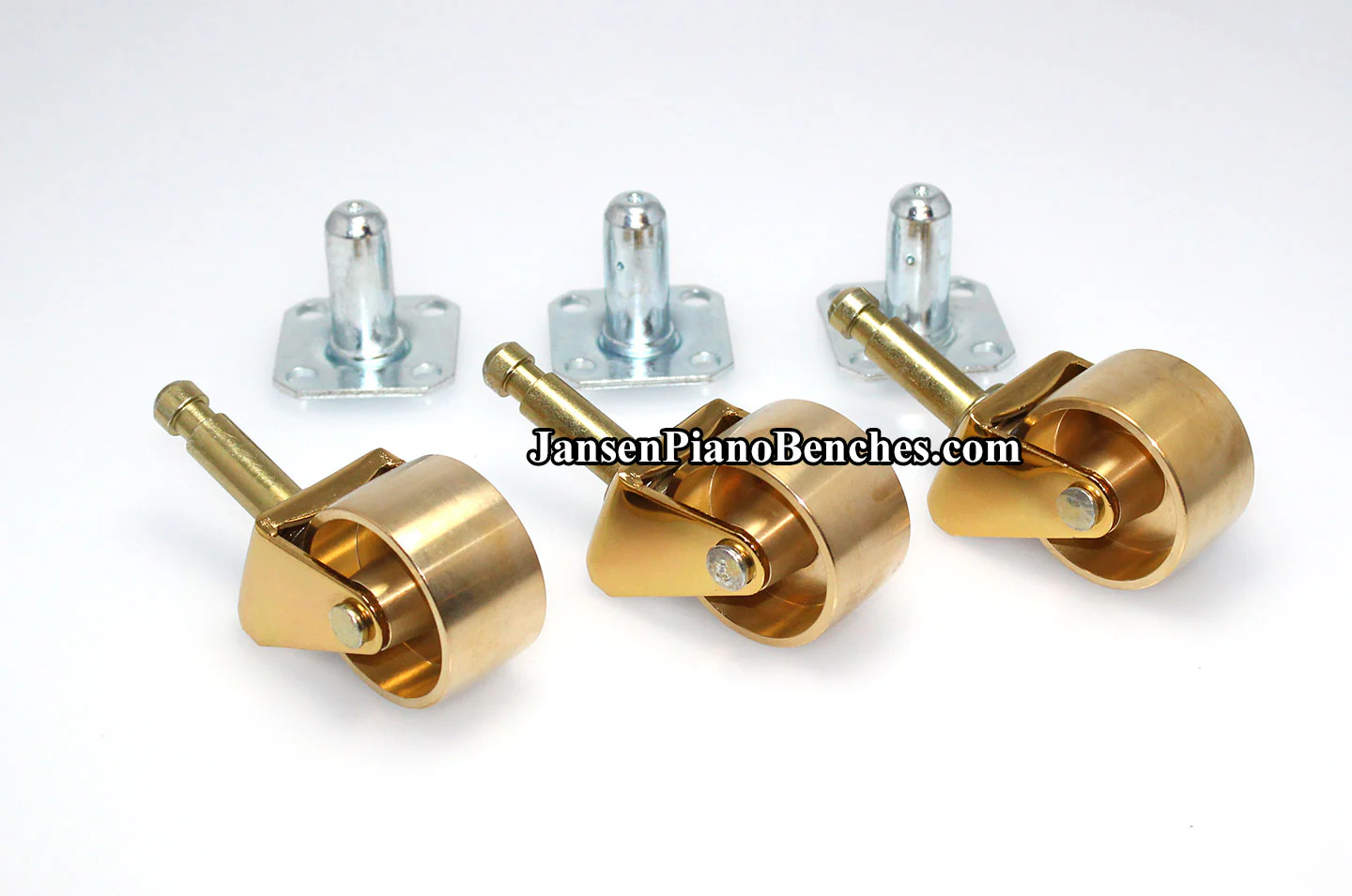 Grand Piano Casters Brass Piano Wheel 1-3/4" - Image 4