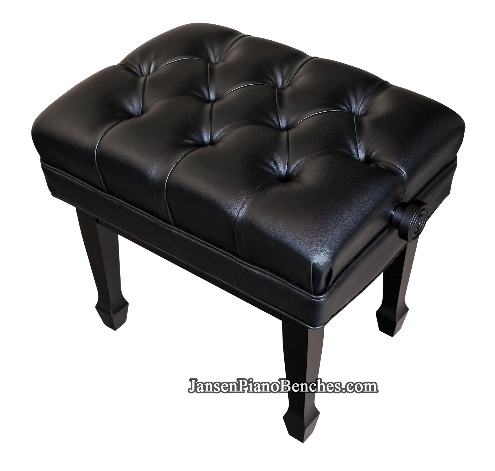 Jansen Adjustable Piano Bench Satin Black Sale - Image 2