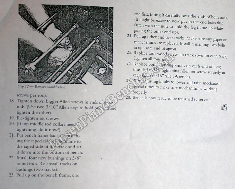 Jansen Artist Bench Repair Kit - Image 6