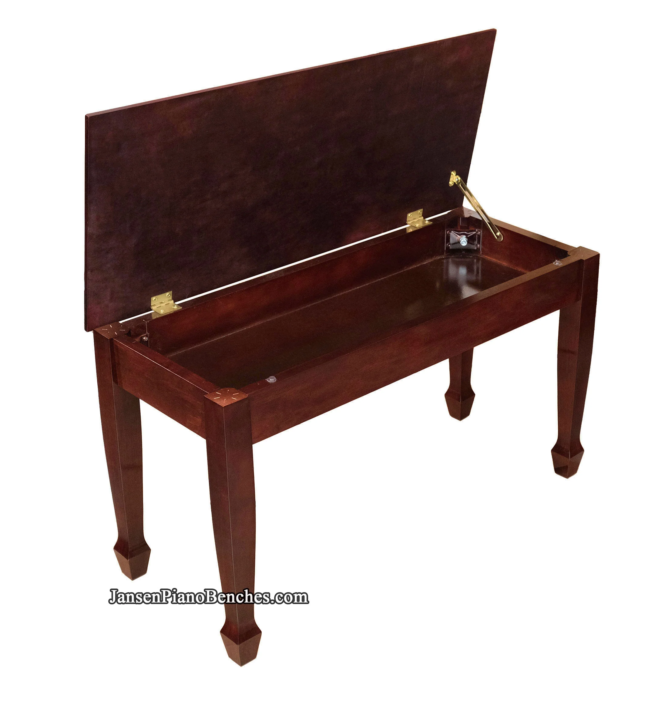 Jansen Grand Piano Bench Wood Top - Image 7
