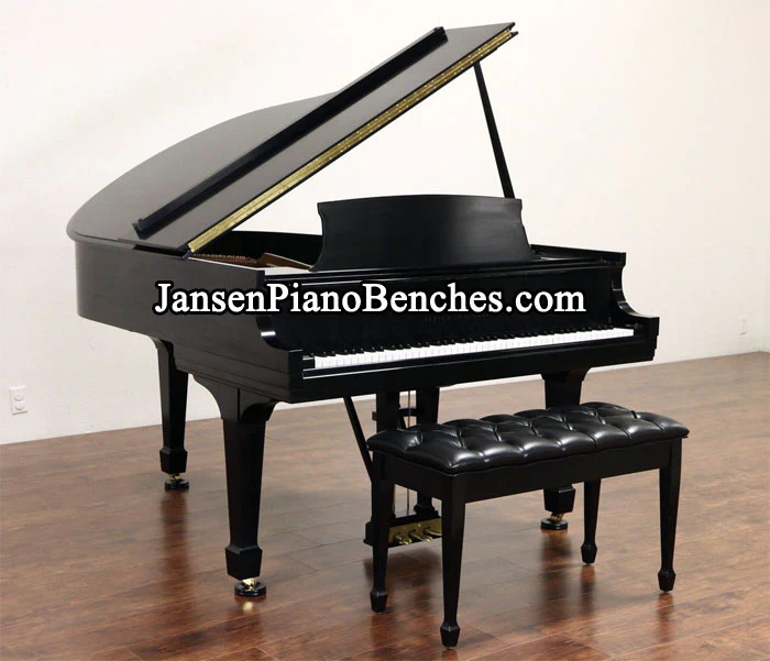 Jansen Grand Piano Upholstered Bench - Image 11