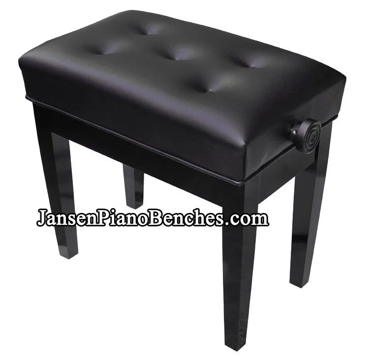 Jansen Petite Artist Bench High Polish Black Open Box