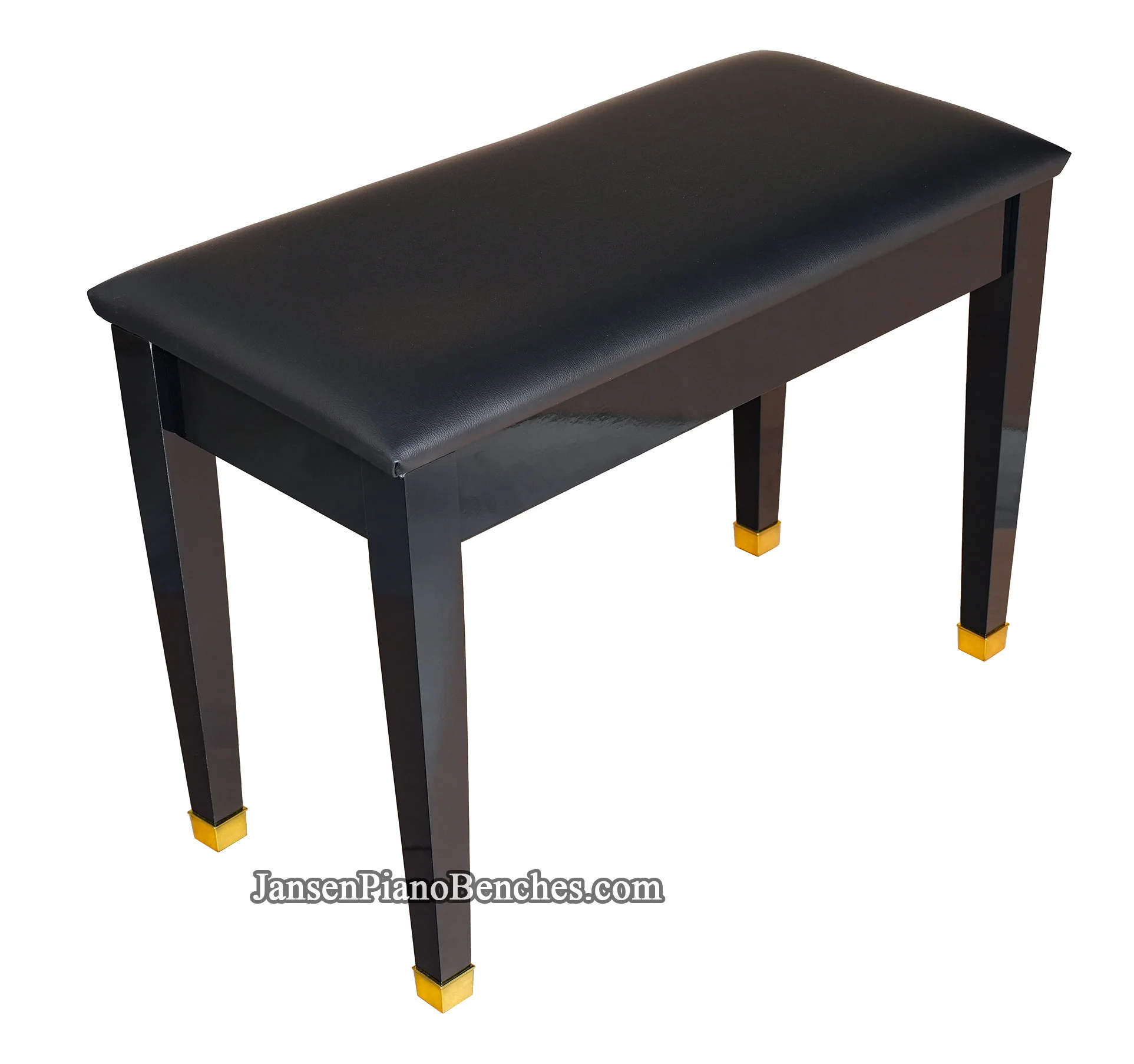 Jansen Upright Piano Bench Upholstered Top - Image 6